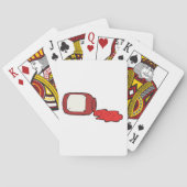 こぼれジャムかわいい赤ゼリー瓶 トランプ (裏面)