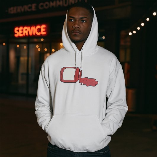 こぼれジャムかわいい赤ゼリー瓶 パーカ