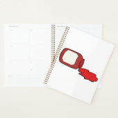 こぼれジャムかわいい赤ゼリー瓶 プランナー手帳 (ディスプレー)