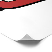 こぼれジャムかわいい赤ゼリー瓶 ポスター (角)