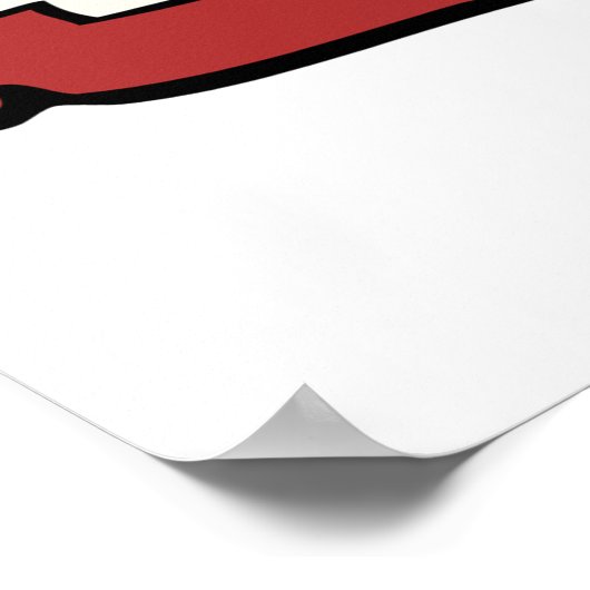 こぼれジャムかわいい赤ゼリー瓶 ポスター (角)