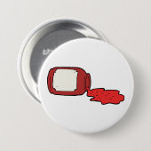 こぼれジャムかわいい赤ゼリー瓶 缶バッジ (正面&裏面)