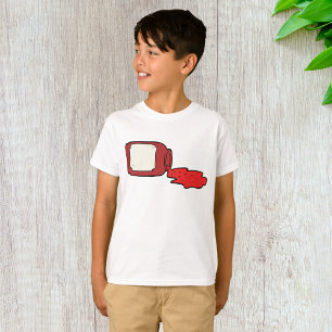 こぼれジャムかわいい赤ゼリー瓶 Tシャツ