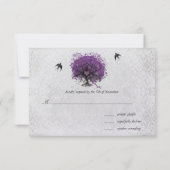 こぼれ落ちるような恋心 ハートリーフナスの木 ヴィンテージの鳥たち RSVP (裏面)