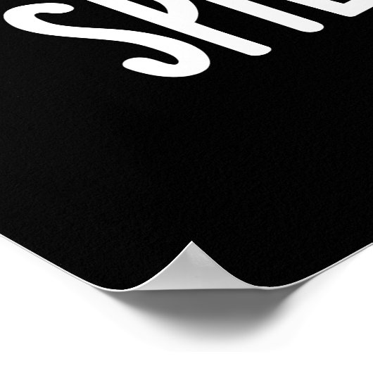 こぼれ豆おもしろいベジビーンプンダークBG ポスター (角)