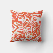 こぼれ – オレンジと白 クッション (裏面)