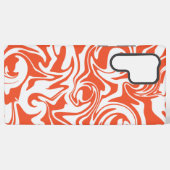 こぼれ – オレンジと白 SAMSUNG GALAXYケース (裏面横)