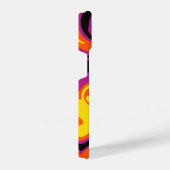 こぼれ – オレンジ、ブラック、ピンク、イエロー iPhoneケース (右側面)