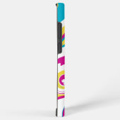 こぼれ – ターコイズ、黄、ピンク、白 SAMSUNG GALAXYケース (右側面)