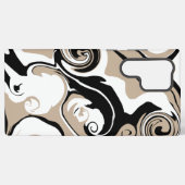 こぼれ – トープ、白黒 SAMSUNG GALAXYケース (裏面横)