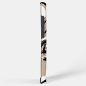 こぼれ – トープ、白黒 SAMSUNG GALAXYケース (右側面)