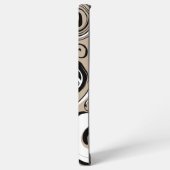 こぼれ – トープ、白黒 SAMSUNG GALAXYケース (左側面)