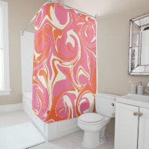 こぼれ – ピンク、オレンジ、クリーム