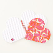 こぼれ – ピンク、オレンジ、クリーム ノートブック (内部)