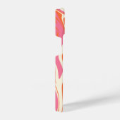 こぼれ – ピンク、オレンジ、クリーム iPhoneケース (右側面)