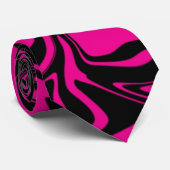 こぼれ – マゼンタおよびブラック ネクタイ (ロール)