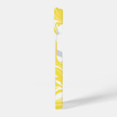 こぼれ – レモンイエローとホワイト iPhoneケース (左側面)