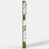 こぼれ – 白、砂、およびパームグリーン Case-Mate iPhoneケース (裏面 / 右)