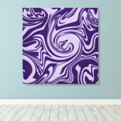 こぼれ – 紫 キャンバスプリント (インサイチュ (ウッドフロア))