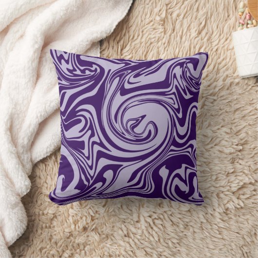 こぼれ – 紫 クッション (ブランケット)