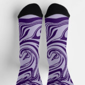 こぼれ - 紫 ソックス (上部)