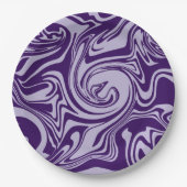 こぼれ – 紫 ペーパープレート (正面)