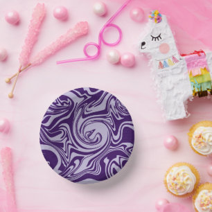 こぼれ – 紫 ペーパーボウル