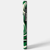 こぼれ – 緑、クリーム、黒 Case-Mate iPhoneケース (裏面 / 左)