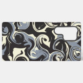 こぼれ – 黒、グレー、クリーム SAMSUNG GALAXYケース (裏面横)