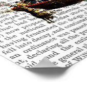 こまめに縁座と飛んでいる生き物 ポスター (角)