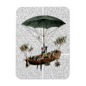 こまめに縁座と飛んでいる生き物 マグネット (縦)