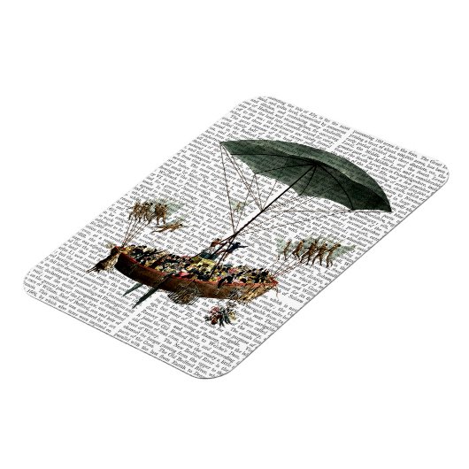 こまめに縁座と飛んでいる生き物 マグネット (左側)