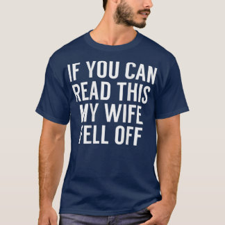 こもしここ読の妻がバイクもしくは自転車に乗る人から落ちたおもしろい Tシャツ