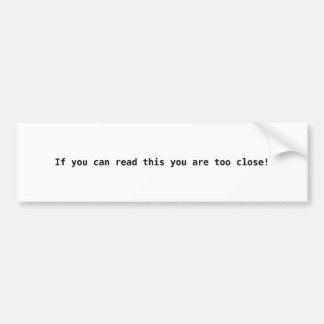 こもしこ読こ近すぎる！ バンパーステッカー