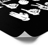 こもしこ読の高い五つ。ASL認識度。D ポスター (角)