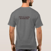こもしこ読はあなたは近いおもしろい Tシャツ (裏面)