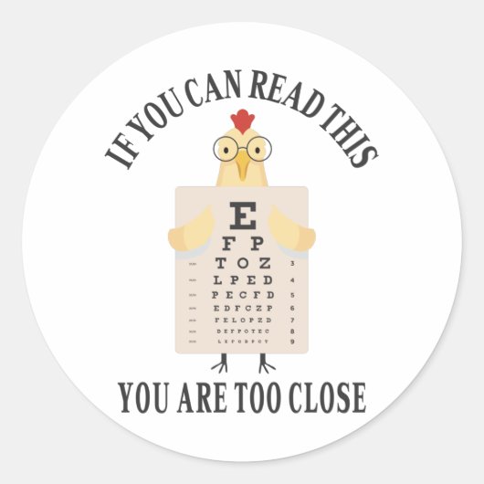 こもしこ読は近すぎる ラウンドシール (正面)