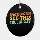 こもしのあなたはゲイ セラミックオーナメント (左)