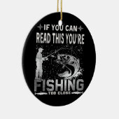 こもしのあなたは読の魚釣りは近すぎる セラミックオーナメント (右)
