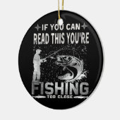 こもしのあなたは読の魚釣りは近すぎる セラミックオーナメント (左)