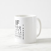 こもしの眼読試し図が見える コーヒーマグカップ (正面右)