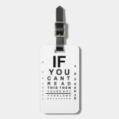 こもしの眼読試し図が見える ラゲッジタグ (正面縦)