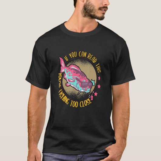 こもしの読魚釣りは近すぎる Tシャツ (正面)