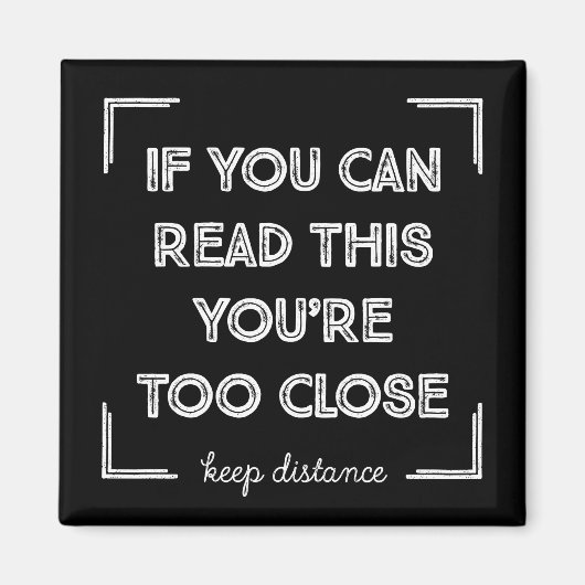 こもしれ読は近過ぎる。 マグネット (正面)