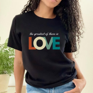 こもっとも偉大れが愛の聖句クリスチャンである Tシャツ
