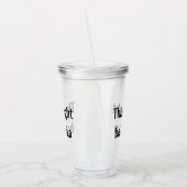 これおもしろいはウォッカの蓋ストロー澄んかもしれない アクリルタンブラー (左)