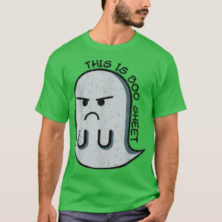 これおもしろいはブーシート面白いハロウィーンのコスチュームボー Tシャツ