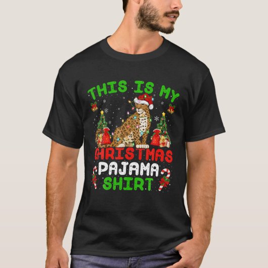これおもしろいは私のクリスマスパジャマジャガーのクリスマス Tシャツ (正面)