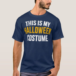 これおもしろいは私のハロウィーンの怠惰な衣装 Tシャツ