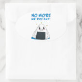 これおもしろい以上米屋さん 楕円形シール (バッグ)